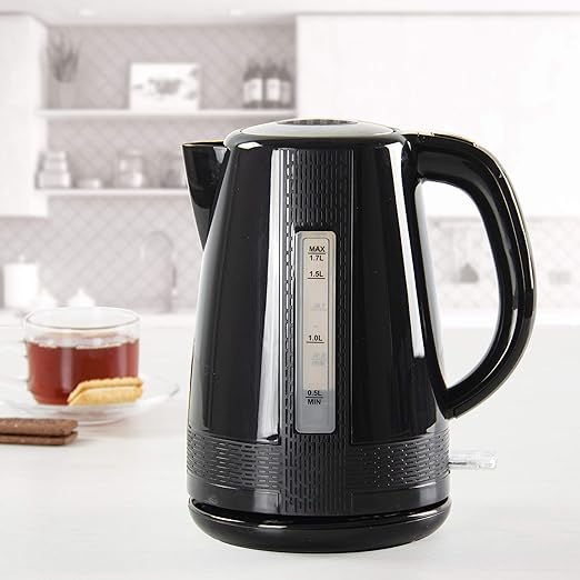 SQ Professional Blitz Jug Electric Kettle, 1.7L 2200W (Black)