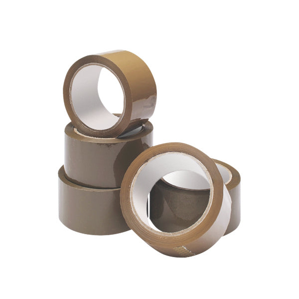 Vibac 825m Acrylic Adhesive Tape Buff 48mmx66m (Pack of 6)